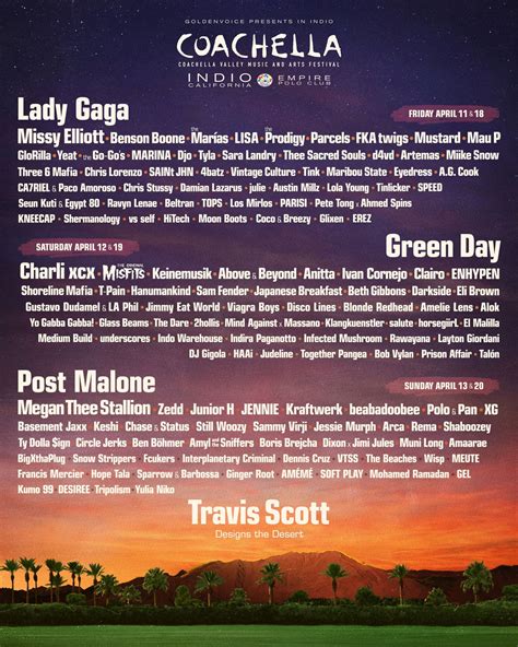 Coachella 2019 Lineup & Schedule: All the Set Times You.